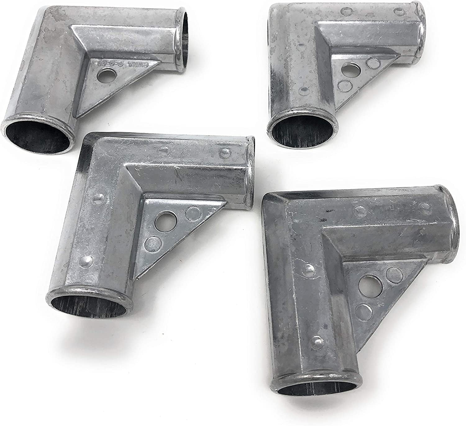 4 Count) Aluminum Gate Corner 1-3/8 X 1-3/8 7/8 Chain Link Gate Hardware  4-Pack Aluminum Chain Link Gate Corners - 1 3/8