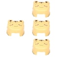 thumbnail image 1 of 4 Count Bathroom Non-slip Stool Carpet Foot Toilet Seat Travel Yellow, 1 of 8