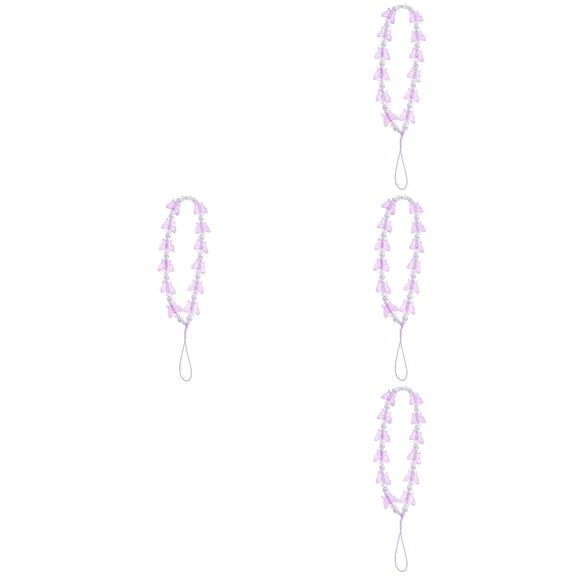 4 Count Beaded Phone Strap Chain Case Baby