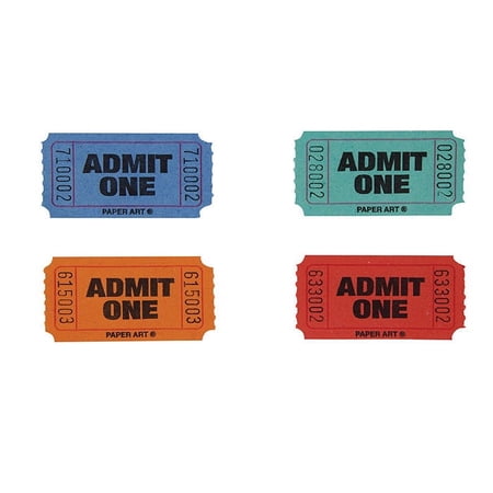 4 Count Bulk Pack Raffle Tickets
