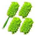thumbnail image 1 of 4 Count Chenille Dust Duster Refills With Handle, Microfiber Duster For Cleaning Furniture, Blinds, Ceiling Fans, Foldable & Detachable, Reusable & Washable For Home Household Use, 1 of 8