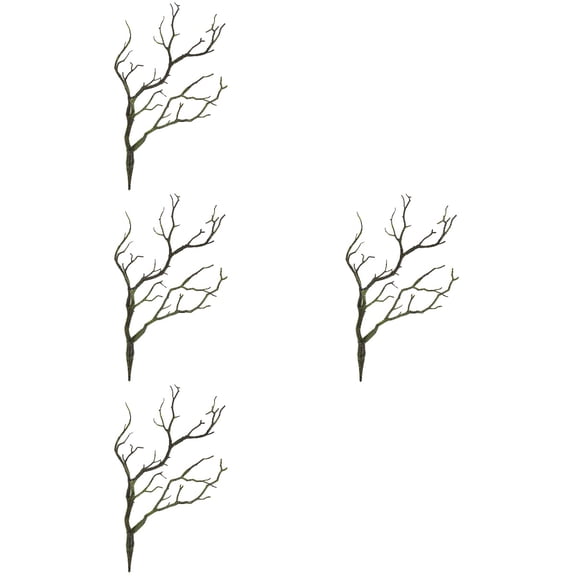 4 Count Decorations Faux Plants Indoor Simulated Shrubs Simulation Trees