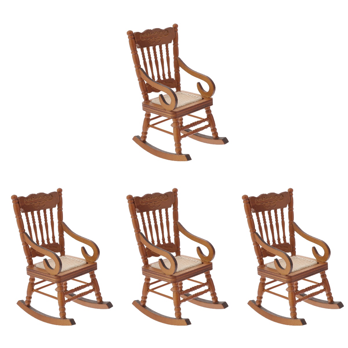 4 Count Dollhouse Chair Home Decor Miniature Wedding Accessories Mouse