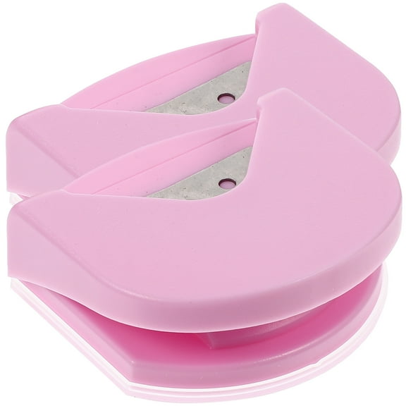 4 Count Fillet Photo Trimmers Tools Corner Cutter Office Pink