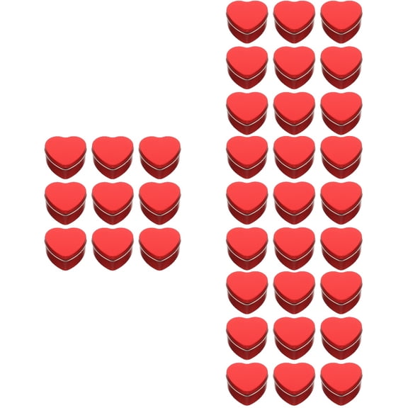 4 Count Heart Shaped Candy Box Gel Handle Pink Father Child Red