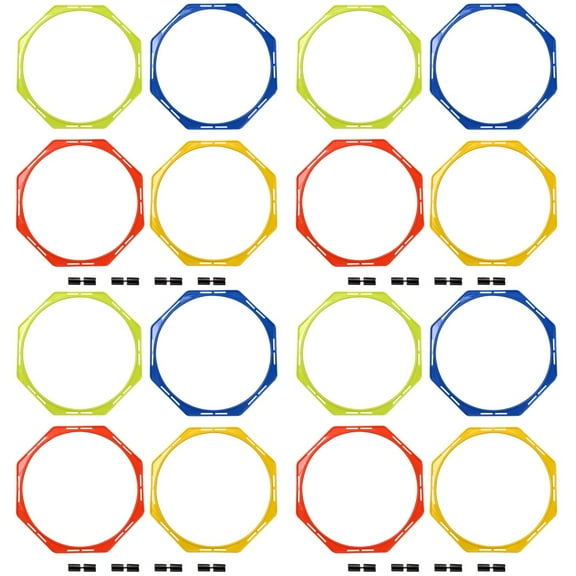 4 Count Hexagon Fitness Soccer Cones Football Training Circle