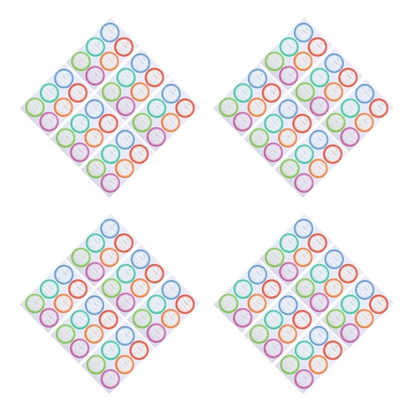 4 Count Lid Tags Glass Bottle Sticker 4.00X4.00X0.10CM