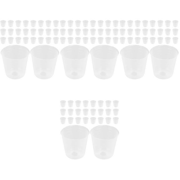 4 Count Nursery Cup Small Plant Pots Flower Orchid Indoor for Plants