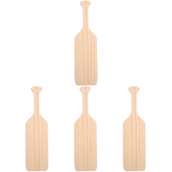 4 Count Ornament Paintable Oar Paddles Blank Oars DIY Shape Craft Wooden