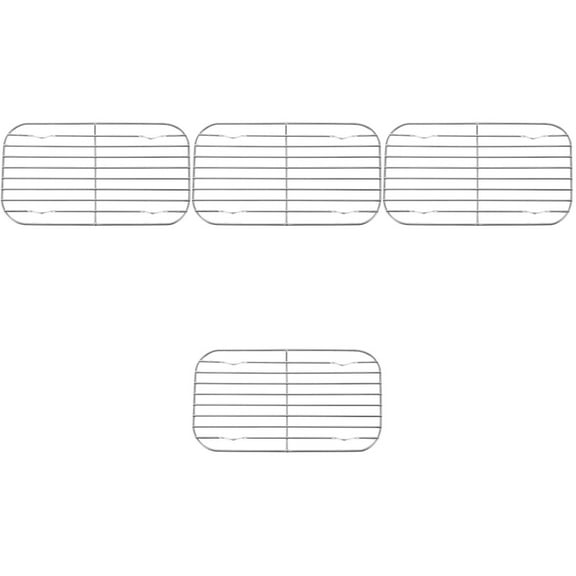 4 Count Outdoor Tableware Steaming Rack Cooling Racks Wire Bbq Mesh Baking Pans Cake Aluminum Alloy