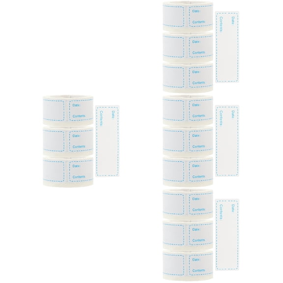 Set of 4 Reusable Self-adhesive Label Organization Labels 7.5X2.5cm Blue