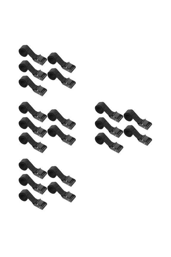 4 Count Parasol Fixing Strap Adjustable Umbrella Straps Work Black