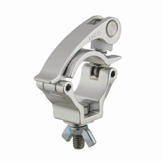 4-Count Quick Release Clamps Aluminum Alloy 220 Lb Load Fits 48-51mm OD Truss Pipe for Moving head Lights Mounting, TUV Certified