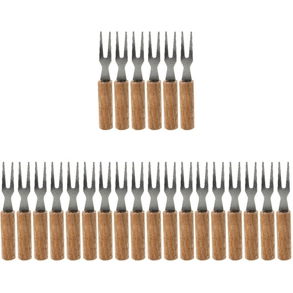 4 Count Shrimp Skewers for Grilling Stainless Steel Barbecue Fork Meat Forks