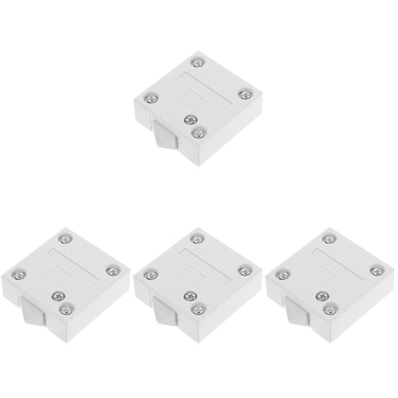 4 Count Smart LED Strip Door Control Switch 4.8X4.6CM White