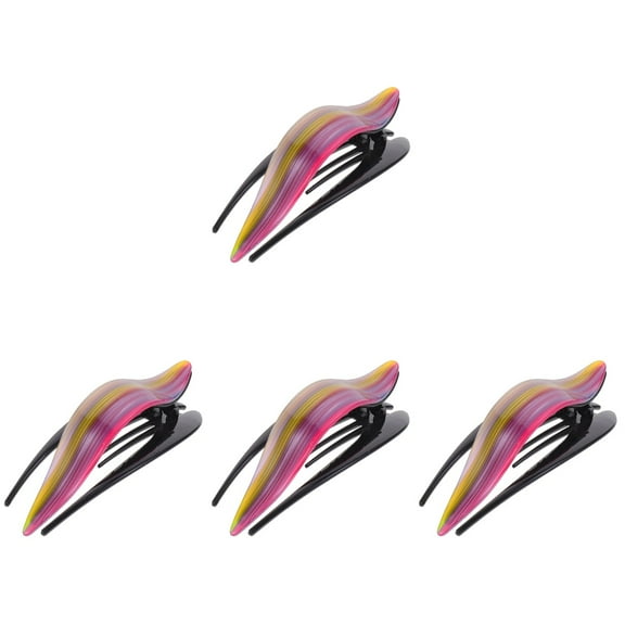 4 Count Styling Hair Clips Flat for Women Large Calf Compression Socks Baby Miss