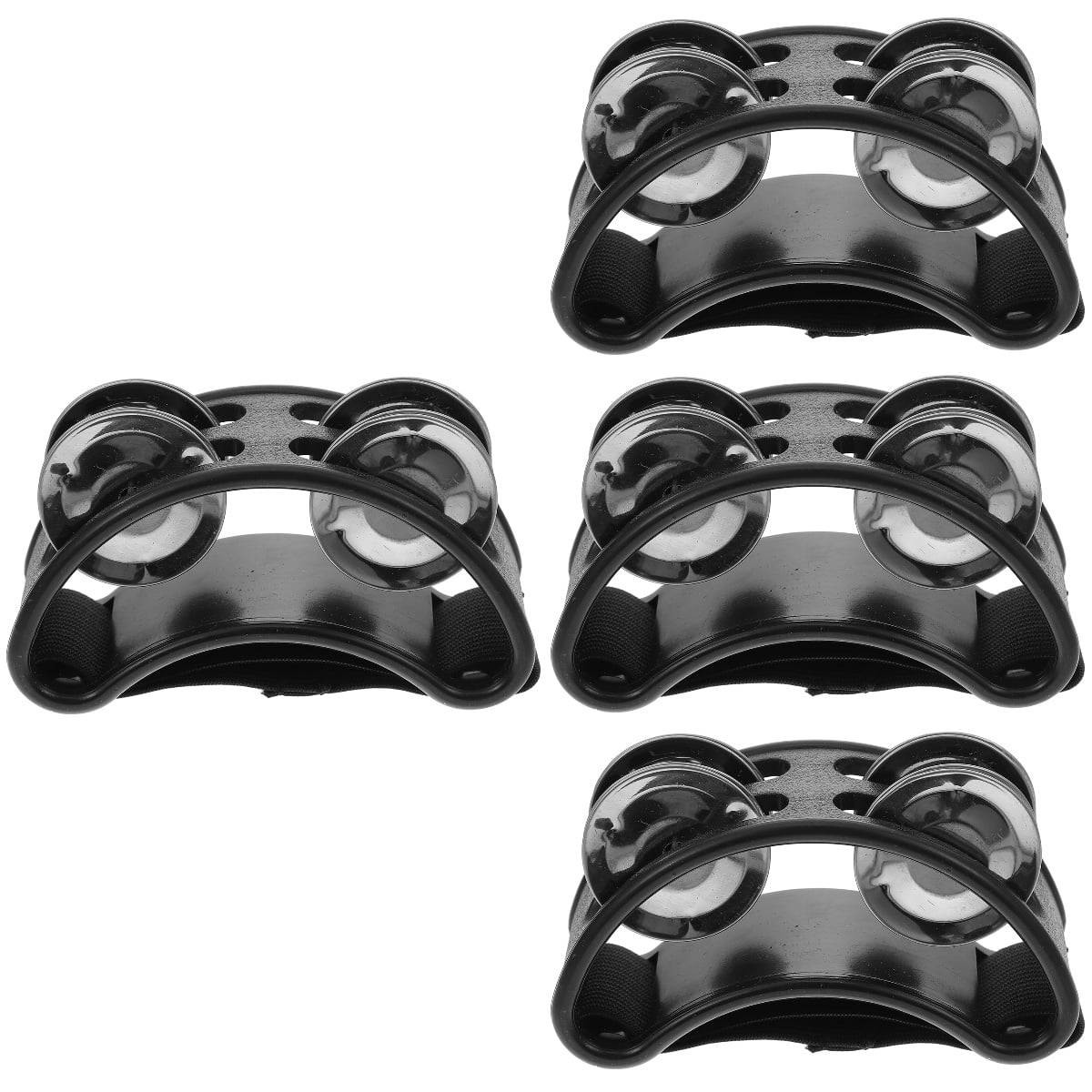 4 Count Tambourines for Adults Foot Pedal Bell Rattle Dancing Toy Kids ...