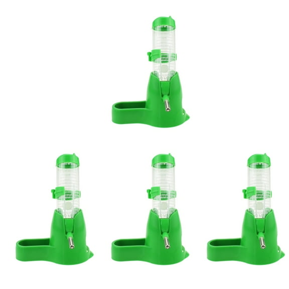 4 Count Tank Dogs Rat Water Bottle Guinea Pig Accessories Rabbit Green