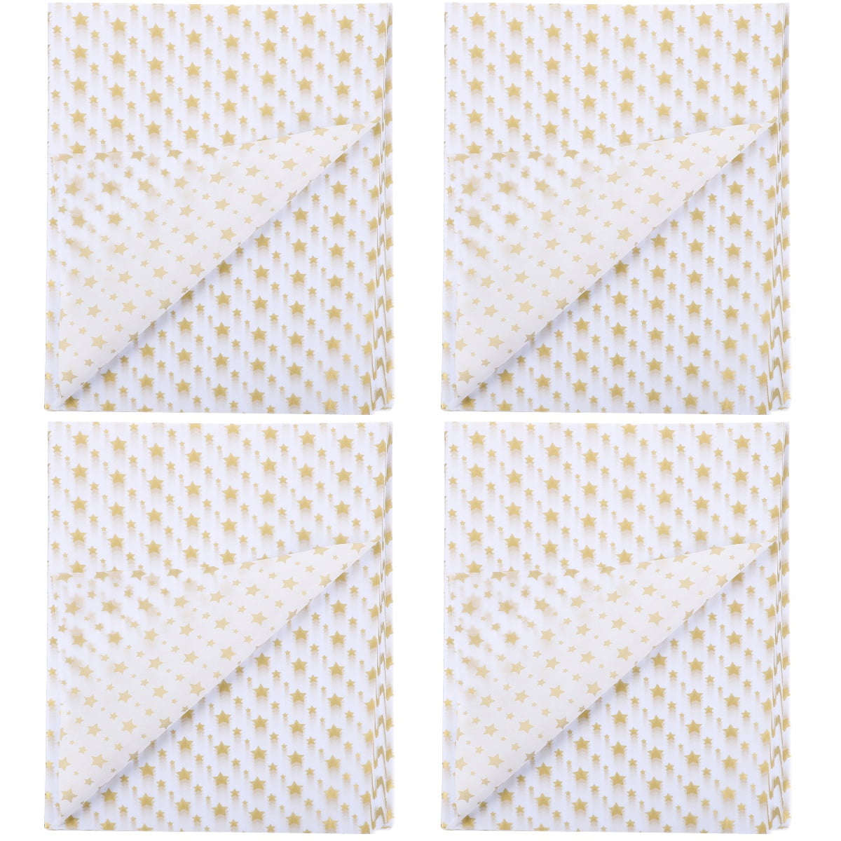 4 Count Tissue Paper for Bags Packing Wrapping Simple Color Birthday