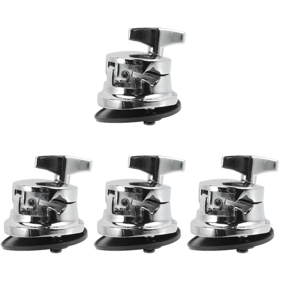 4 Count Tom Stand Alloy Base Electronic Drum Rack Legs Silver