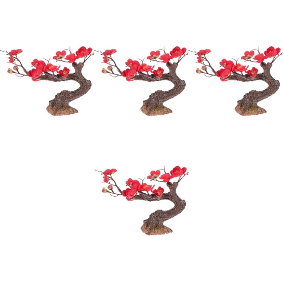 YSNOOWE Red Imitation Tree for Indoor Use - Practical and Versatile Design