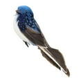 thumbnail image 1 of 4 Counts Mini Fake Sparrow Bird Artificial Foam Real Feather Ornament for Garden Wedding Forest Nature Theme Decor Simulation Bird Model for Home Floral Arrangement Craft Decoration Collectible, 1 of 2