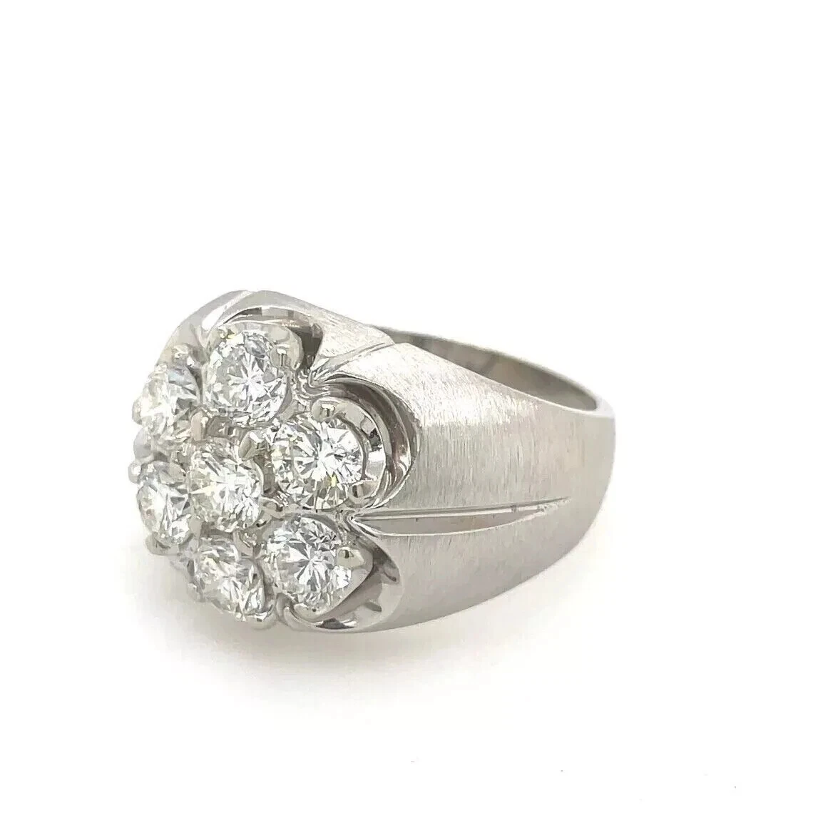 1 Carat Vvs Moissanite Men's Wedding Band - 925 Silver Ring, Oem