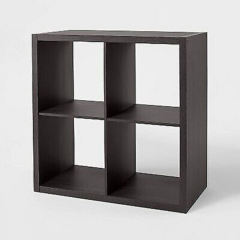 4 Cube Organizer Black Oak Brightroom