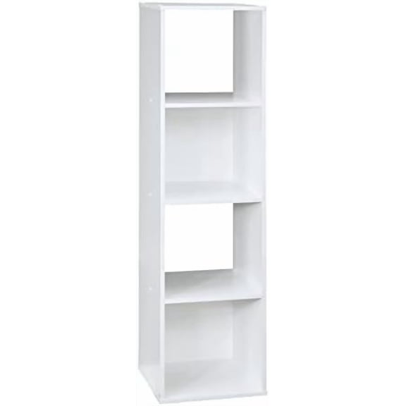4 Cube Stackable Storage, White
