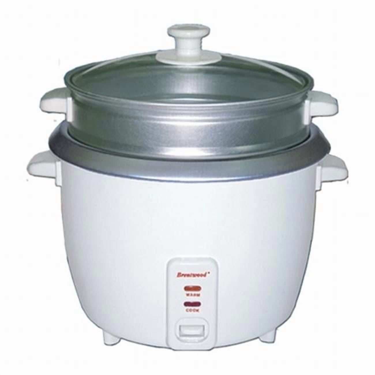 4 Cup - 0.8 Liter - Rice Cooker with Steamer - White Body