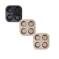 thumbnail image 1 of 4 Cup Cupcake Pan Non Stick Easy To Clean Baking Pan Air Fryer Small Oven Round Bakeware 2 Colors Cake Mould Baking Tray for Home Cooking, 1 of 5