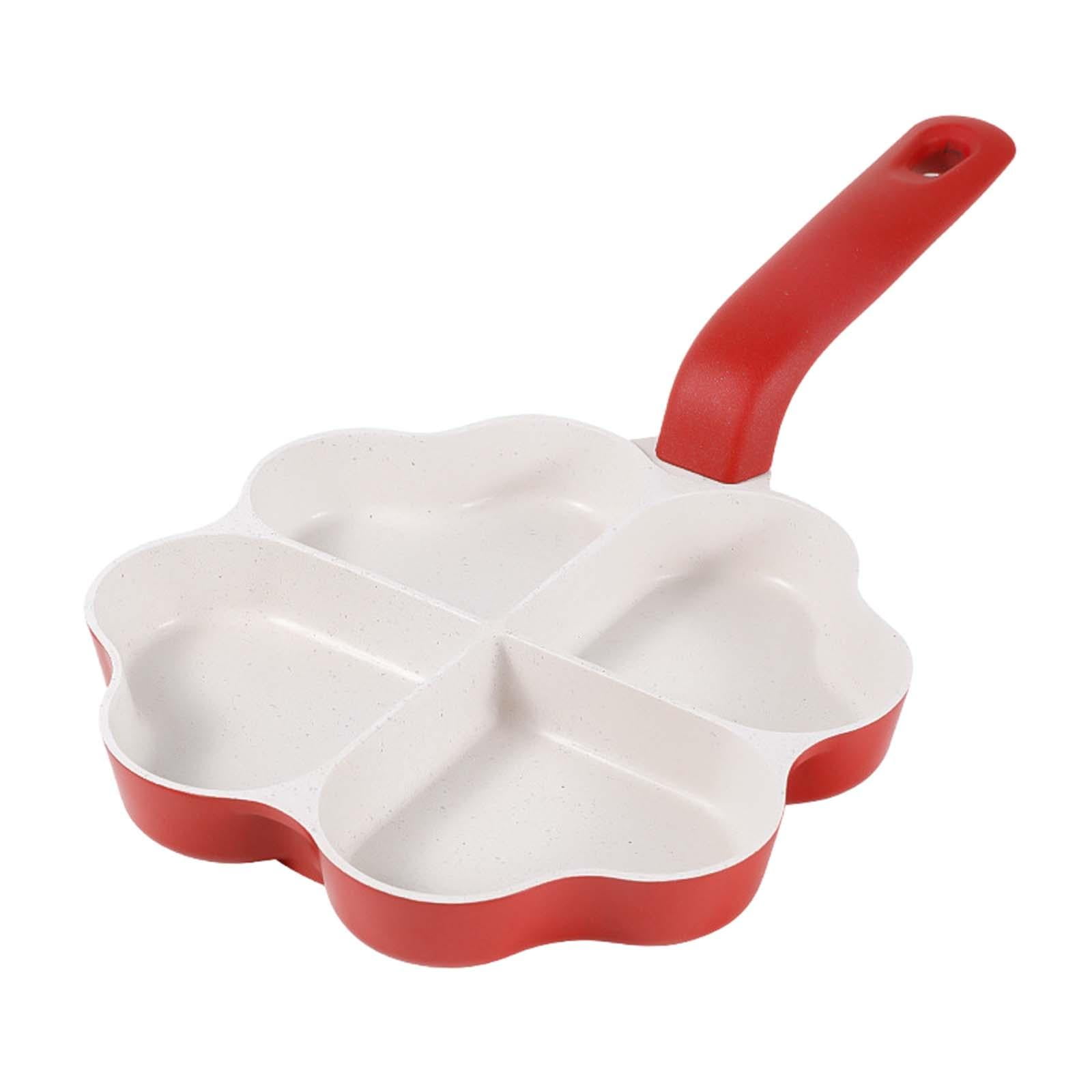 4 Cup Egg Frying Pan Pancake Pan Cookware Nonstick Divided Grill Frying