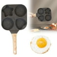 thumbnail image 1 of 4-Cup Nonstick Egg Pan - Divided Breakfast Skillet for Eggs, Pancakes & Bacon, Granite Coating & Heat-Resistant Handle, 1 of 6