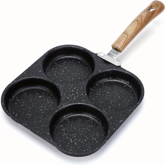 4-Cup Nonstick Omelette Pan & Breakfast Skillet | Heavy-Duty Aluminum Alloy for Eggs, Pancakes, Bacon & Burgers | Induction/Gas/Electric Compatible | Dishwasher Safe & Even Heating