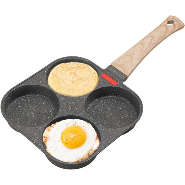 4 Cup Omelette NonStick Pan, MultiFunctional Breakfast Skillet