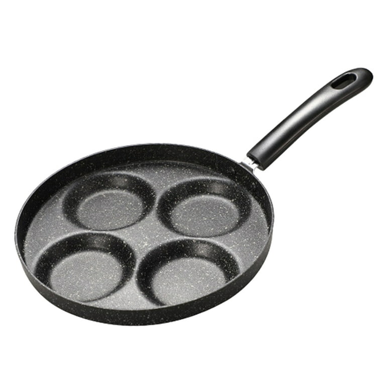Egg Fry Pan 4 Grids Non-stick Omelet Frying Pan Deepened Base Fast Heat  Conduction Frying Pot Thickened Omelet Egg Poacher