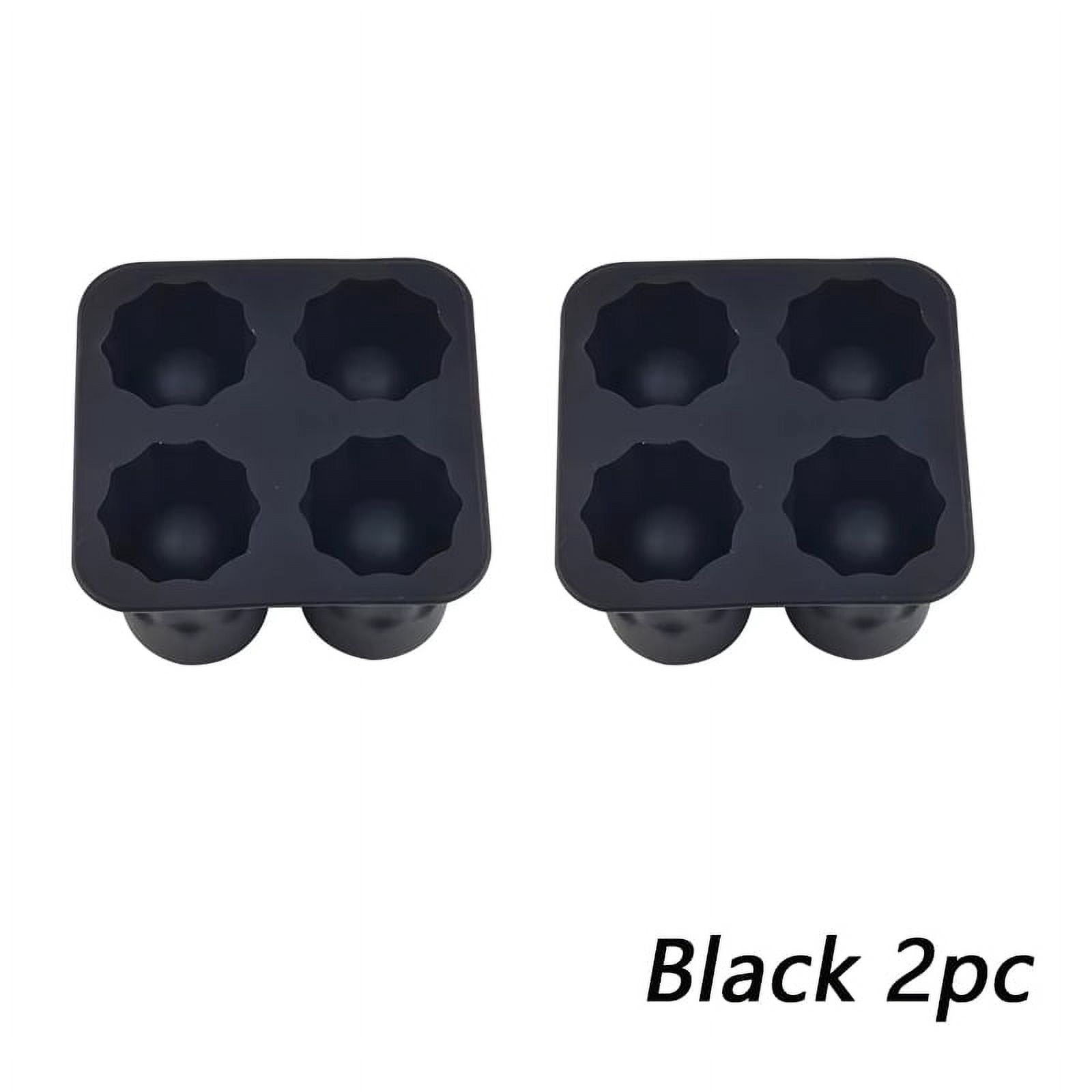 4 Cup Shape Silicone Ice Cube Mold Shot Glass Ice Mould Ice Cube Tray Summer Bar Party Beer Ice Cocktail Cold Drinking Tools