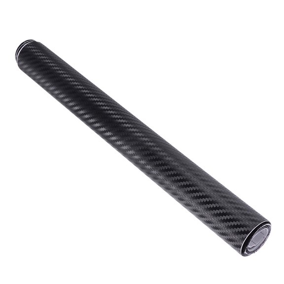 WINOMO Car Carbon Fiber Stickers PVC Waterproof Easy to Clean Black 1Pack 20x152cm