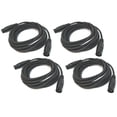 thumbnail image 1 of (4) DJ Pro Audio 15 Foot 3 Pin Male to Female PA Speaker Mixer XLR Cable Package, 1 of 3
