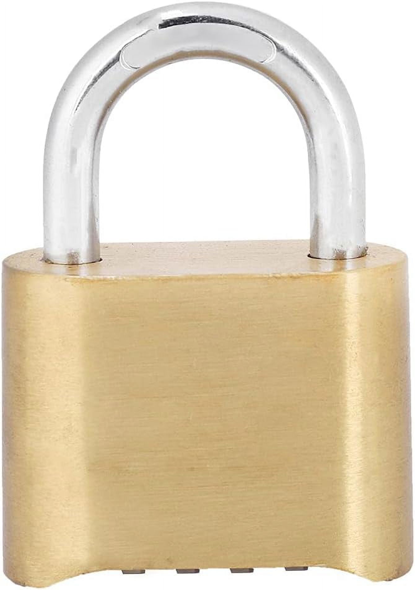 4 Dail Digit Rust Proof Brass Password Lock Combination Padlock ...