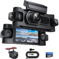 thumbnail image 1 of 4  Dash Cam 360? View,1080P Front and Rear Inside, Left Right Dash Camera for , 8 IR Lamps Night Vision,3inch Screen,G-Sensor,Parking Mode, 1 of 7