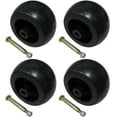 thumbnail image 1 of 4 Deck Wheels Shoulder Bolts Lock Nuts For 133957 532133957 Fits Craftsman Fits Poulan Fits Husqvarna 734-03058 753-04856 92683 92265, 1 of 11