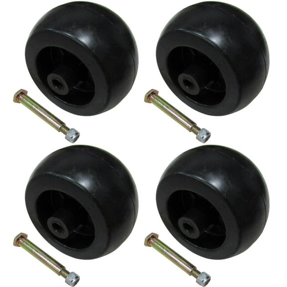 4 Deck Wheels Shoulder Bolts Lock Nuts For 133957 532133957 Fits Craftsman Fits Poulan Fits Husqvarna 734-03058 753-04856 92683 92265