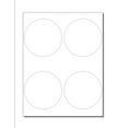 thumbnail image 1 of 4" Diam Circle-Perfed Button Blanks, 4-UP on 8.5" x 11" White Bond - 100 Sheets, 1 of 1