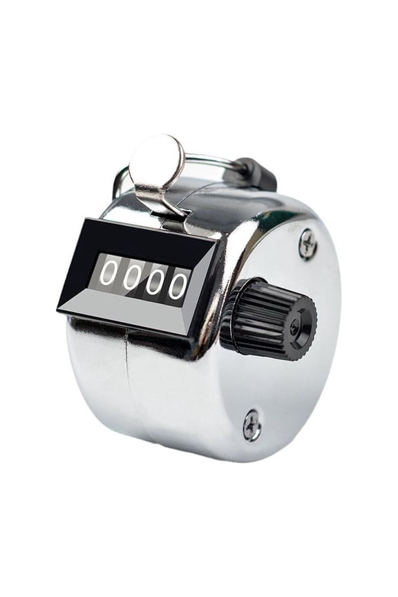 MUMQAQ 4-Digit Metal Hand Tally Clicker Counter