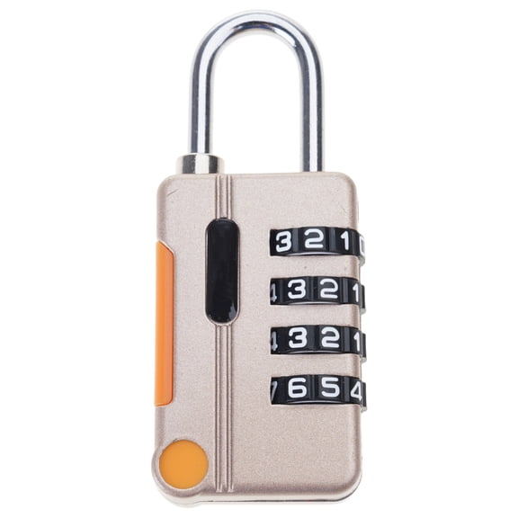 4 Digit Code Combination Padlock Small Travel Luggage for Case Lock Keyless Shackle Lock for Backpack Gym School Locker