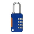 thumbnail image 1 of 4 Digit Code Combination Padlock Small Travel Luggage for Case Lock Keyless Shackle Lock for Backpack Gym School Locker, 1 of 15