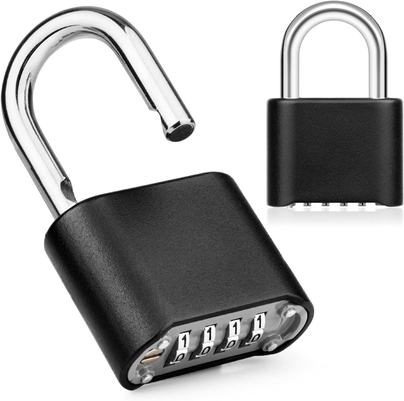 4 Digit Code Padlock, 1 PC Combination Padlock Outdoor Waterproof