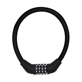 4 Digit Combination Bike Lock 0.4m Black Anti Theft Cable Lock for Mountain Bike Fixie Bicycle Universal Steel Chain Lock with Keyless Security for Outdoor Cycling Commuting