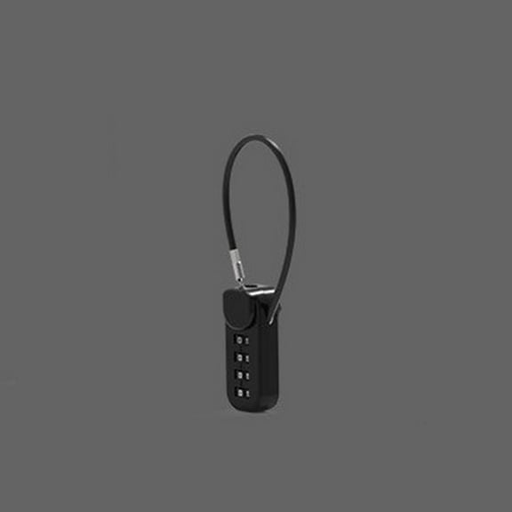 4 Digit Combination Code Number Lock With Spring Coil Wire Rope For Luggage Zipper Bag Backpack Suitcase Drawer Locks